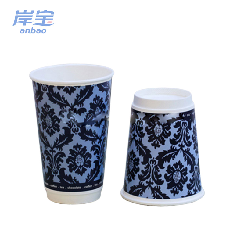 Quality and quantity assured coffee double wall paper cup fan